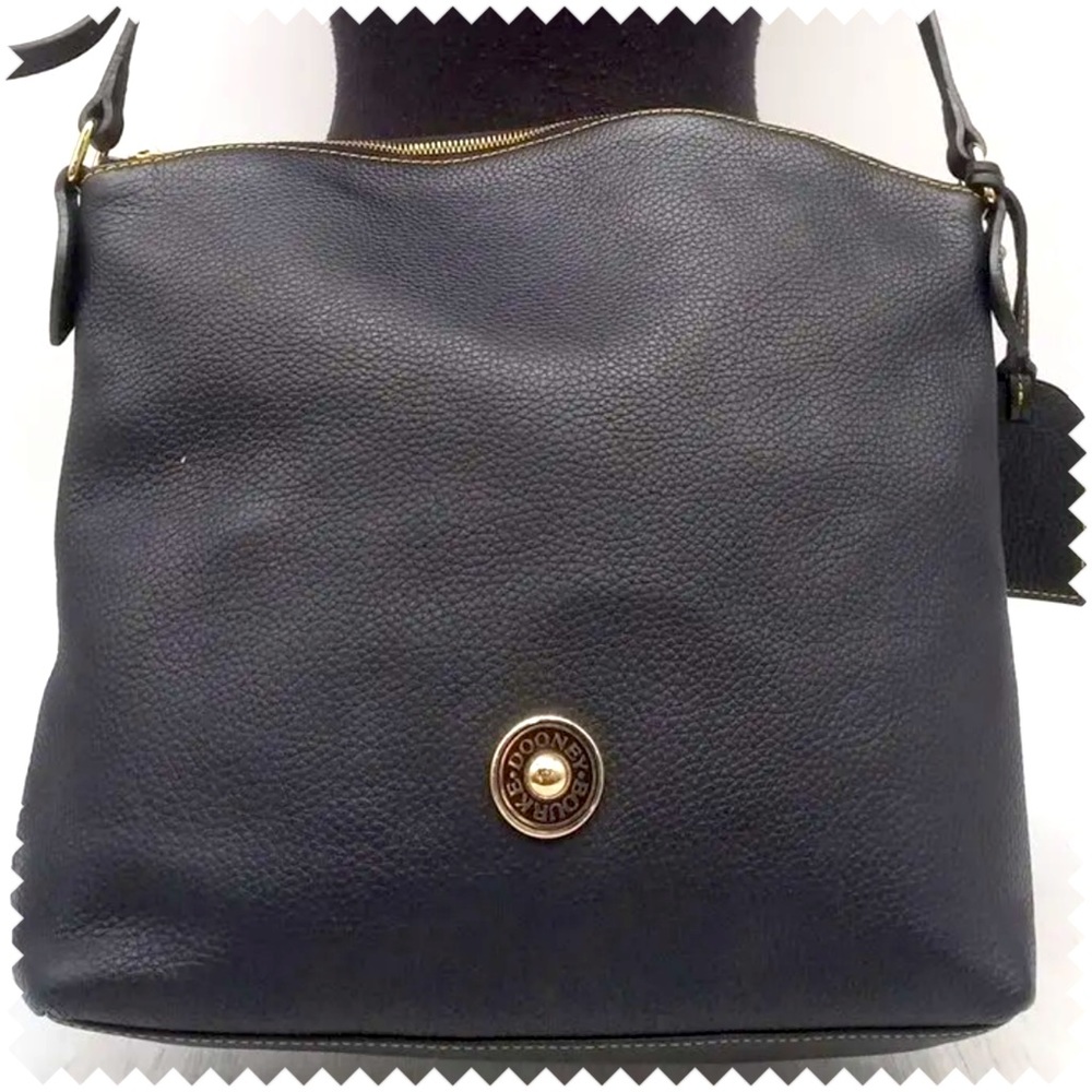 Dooney & Bourke Black Leather Purse Handbag Crossbody Bag